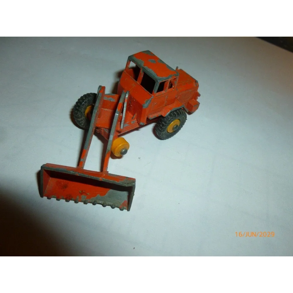 Vintage Matchbox‎ Lesney No 69 Tractor Shovel Orange Diecast Construction Toy UK